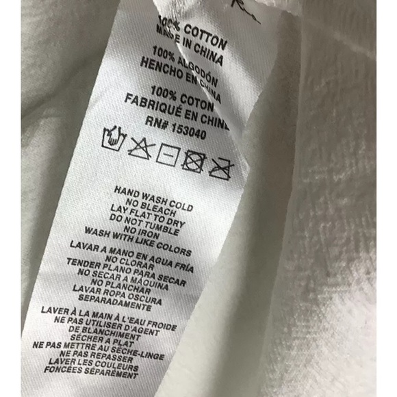 Anthropologie  RD & Koko Sz S Embroidered Peasant Top White Brown 100% Cotton - Picture 6 of 7